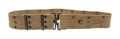 "WWII US GI Pistol Belt (MM3081)" - Image 1 of 3