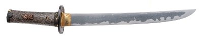 "Japanese Koto Tanto by Kanekuni with Samurai-Themed Koshirae (12348070)(DTX)" - Image 1 of 14