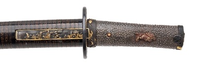 "Japanese Koto Tanto by Kanekuni with Samurai-Themed Koshirae (12348070)(DTX)" - Image 6 of 14