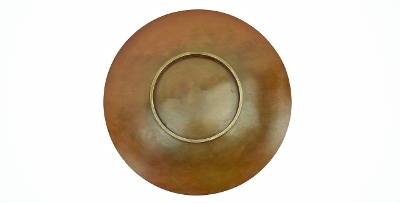 "Japanese Meiji Period Shallow Copper Dish (J283)" - Image 1 of 2