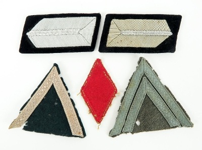 "Lot of Nazi Administration Collar Tabs and E.M. Sleeve Devices (MM934)" - Image 1 of 1