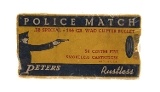 ".38 Special Peters Police Match Ammo (AM646)" - Image 1 of 2