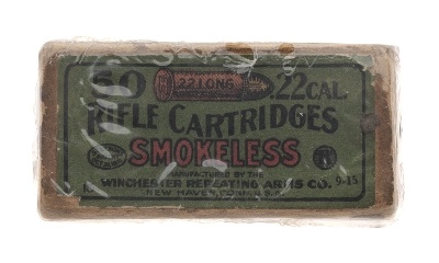 ".22 Long Smokeless Target Cartridges Empty Box (AM822)" - Image 1 of 2
