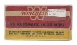 "25 Automatic CF Cartridges By Winchester (AM925)" - Image 1 of 2