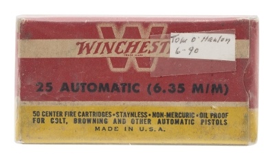 "25 Automatic CF Cartridges By Winchester (AM925)" - Image 1 of 2