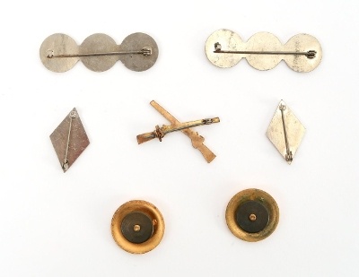 "Lot of Vintage ROTC Rank Devices (MM857)"