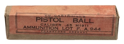 ".45 Caliber 1911 Pistol Ball From Frankford Arsenal (AM683)" - Image 1 of 1