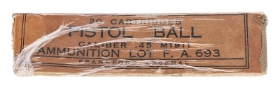 ".45 Caliber M1911 Pistol Ball 20rds (AM736)" - Image 1 of 2
