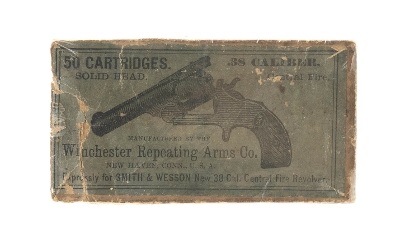 ".38 Caliber CF For S&W Revolver Box Only (AM748)" - Image 1 of 2