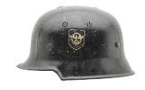 "WWII German Helmet (MM2538)" - Image 4 of 6