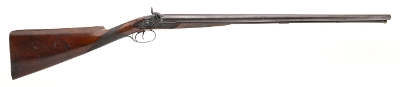 "Double Barrel Percussion Shotgun by Samuel Nock (AS106) " - Image 1 of 13