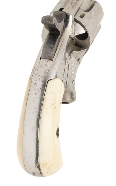 "Excellent Factory Engraved Hopkins & Allen Ranger No. 2 W/ Piteado Holster (50924) " - Image 4 of 10