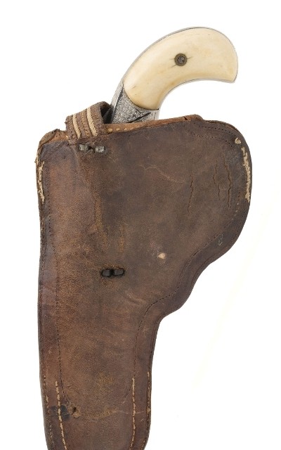 "Excellent Factory Engraved Hopkins & Allen Ranger No. 2 W/ Piteado Holster (50924) " - Image 10 of 10