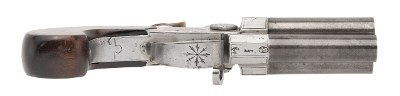 "Rare 3 Barrel Flintlock Pocket Pistol (51006) " - Image 6 of 7