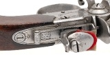 "Rare 3 Barrel Flintlock Pocket Pistol (51006) " - Image 5 of 7