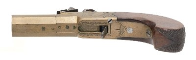 "Very Fine Pair of Brass Frame and Barrel Flintlock Pistols (50996) " - Image 6 of 13