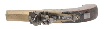 "Very Fine Pair of Brass Frame and Barrel Flintlock Pistols (50996) " - Image 5 of 13