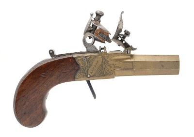 "Very Fine Pair of Brass Frame and Barrel Flintlock Pistols (50996) " - Image 8 of 13