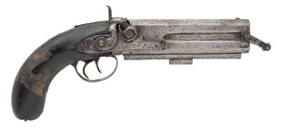 "Gunsmith Project British Percussion Howdah Pistol (74688) " - Image 1 of 8