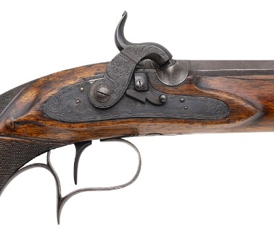 "German George Ludwig Rasch of Braunschweig Pair of Percussion Pistols (74225) " - Image 3 of 17