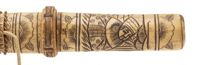 "Daisho Set of Souvenir Tantos with Carved Bone Saya (72111)&nbsp; " - Image 8 of 8