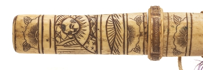 "Daisho Set of Souvenir Tantos with Carved Bone Saya (72111)&nbsp; " - Image 4 of 8