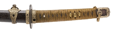 "WWII Naval Mounted Japanese Katana (76054)&nbsp; " - Image 11 of 17