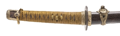 "WWII Naval Mounted Japanese Katana (76054)&nbsp; " - Image 5 of 17