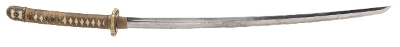 "Shinto Era Katana w/Horimono in Military Mounts (SW1947)&nbsp; " - Image 1 of 22
