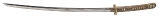 "Shinto Era Katana w/Horimono in Military Mounts (SW1947)&nbsp; " - Image 8 of 22