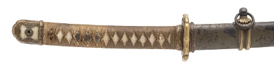 "Shinto Era Katana w/Horimono in Military Mounts (SW1947)&nbsp; " - Image 6 of 22