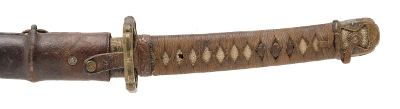 "Shinto Era Katana In WWII Mounts W/ History (74968)&nbsp; " - Image 10 of 16