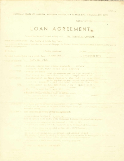 "Historically Important Indian War Club Surrendered by Little Big Horn Chief Gall Ex. Smithsonian (75477)&nbsp; " - Image 25 of 25