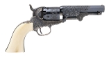 "Beautiful Double Cased Set of Factory Engraved Colt 1849 Pocket Revolvers w/ Carved Ivory Grips (76217) " - Image 13 of 25