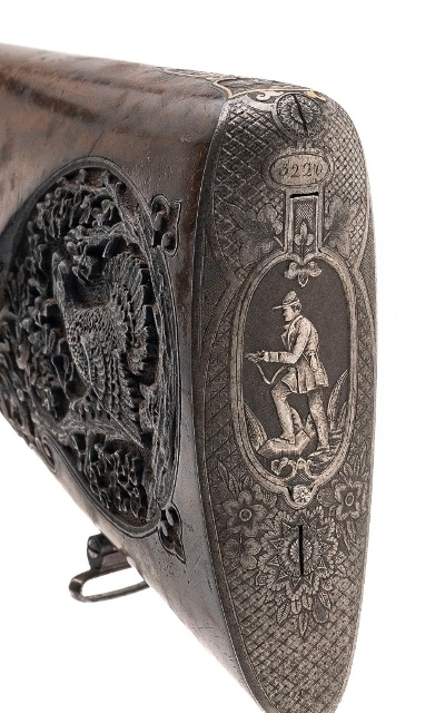"Exquisite Exhibition Grade Cased Rifle Shotgun Combo by Mathias Mach of Prague  (76665)" - Image 17 of 23