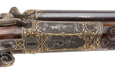 "Exquisite Exhibition Grade Cased Rifle Shotgun Combo by Mathias Mach of Prague  (76665)" - Image 13 of 23