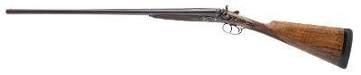 "ANTIQUE BELGIAN SXS DAMASCUS HAMMER GUN 16 GAUGE (76319)" - Image 3 of 6