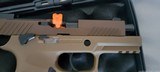 Sig Sauer P320 M18 pistol in Coyote PVD finish new condition with all original paperwork - 3 of 7