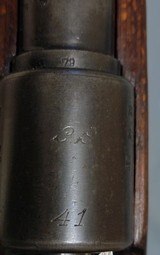 German JP Sauer M98k ce 41 with nearly all matching numbers but front stock bands, one is 3643, the other unnumbered - 6 of 15