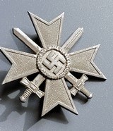 German Woriginal silver German War Service Cross 1st Class with swords
(Kriegsverdienstkreuz 1. Klasse mit Schwertern). - 13 of 13