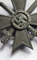 German Woriginal silver German War Service Cross 1st Class with swords
(Kriegsverdienstkreuz 1. Klasse mit Schwertern). - 7 of 13