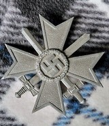 German Woriginal silver German War Service Cross 1st Class with swords
(Kriegsverdienstkreuz 1. Klasse mit Schwertern). - 1 of 13