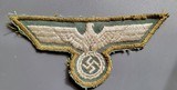 German WW II rare French occupation made EM breast eagle. - 7 of 9