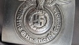 German WW II Waffen SS Belt Buckle, well-marked with RZM and SS runes! - 4 of 10