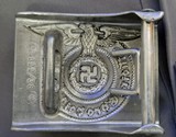 German WW II Waffen SS Belt Buckle, well-marked with RZM and SS runes! - 8 of 10