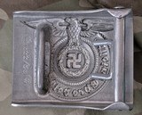 German WW II Waffen SS Belt Buckle, well-marked with RZM and SS runes! - 2 of 9