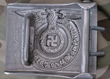 German WW II Waffen SS Belt Buckle, well-marked with RZM and SS runes! - 3 of 9