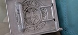 German WW II army aluminum belt buckle
rare F.R.O. maker EXC condition some normal wear only! - 2 of 5