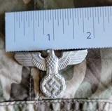 German WW II small aluminum cap eagle pin-back in great shape - 6 of 6