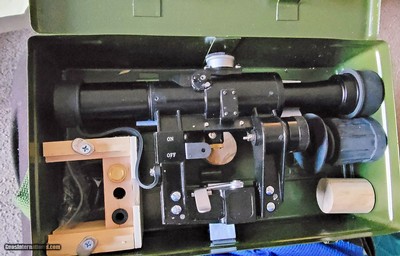 SVD & AK Sniper Riflescope with I.R. Illuminated Reticle 4x26mm COMPLETE in box with spares NEW